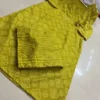 Bandhej Angrakha Kurti with Palazzo 2 Piece Set - Image 5