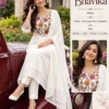 Bhavika Mul Chanderi Anarkali Suit Set (3-Piece) | Hand-Embroidered Kurta, Pant & Lace Dupatta Set - Image 2