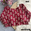 Big Size Pure Ajrakh Cotton Readymade Blouse with Side Elastic & Padding (Sizes 42 to 46 - Image 3