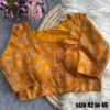 Big Size Pure Ajrakh Cotton Readymade Blouse with Side Elastic & Padding (Sizes 42 to 46 - Image 6
