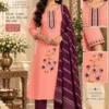 Chandrika Embroidered Roman Silk Kurti Pant Set with Chanderi Dupatta (3-Piece Suit) - Image 7