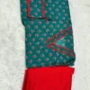 Cotton Block Print Kurti with Farshi Salwar & Dupatta Set - Image 4