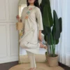 Cotton Flex Embroidered Kurti Pant Co-Ord Set with Mirror Work & Pockets - Image 6