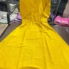 Cotton Slub V-Neck Midi Dress with Drawstring Waist Tie-Up & Side Pocket (Casual Summer Dress / Kurti) - Image 6