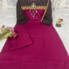 Dabu Cotton Mirror Work Kurti Pant Set with Tassels (L–4XL) - Image 5