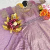 Designer Crush Gown with Sequins Work Koti Jacket & Dupatta Set | Festive Anarkali Maxi Dress - Image 8