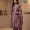 Digital Print Soft Silk Hand Work Kurti with Roman Silk Pant & Dupatta Set - Image 4