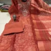 Digital Print Soft Silk Hand Work Kurti with Roman Silk Pant & Dupatta Set - Image 7