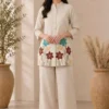 Embroidered Cotton Flex Co-ord Set with Palazzo Pants | Women's Tunic Top with Pockets 2-Piece Suit - Image 11