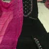 Embroidered Rayon Kurti Pant Set with Leheriya Kota Doria Dupatta - Image 5