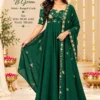 Fully Lined Rangoli Crush Long Frock with Dupatta – Heavy Flare Ethnic Gown for Women - Image 5