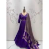 Handcrafted Zardozi Embroidered Silk Anarkali Suit Set – Pleated Party Wear Long Frock for Women - Image 13