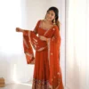 Heavy Georgette Sequence Embroidered Anarkali Suit Set