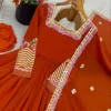 Heavy Georgette Sequence Embroidered Anarkali Suit Set - Image 11