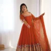 Heavy Georgette Sequence Embroidered Anarkali Suit Set - Image 2