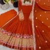 Heavy Georgette Sequence Embroidered Anarkali Suit Set - Image 3