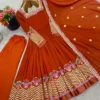 Heavy Georgette Sequence Embroidered Anarkali Suit Set - Image 4