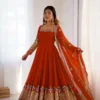 Heavy Georgette Sequence Embroidered Anarkali Suit Set - Image 5