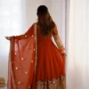 Heavy Georgette Sequence Embroidered Anarkali Suit Set - Image 7