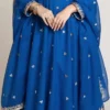 Heavy Georgette Sequins Embroidered Flared Anarkali Gown Pant Set with Dupatta (Sizes M to 3XL) | Festive Party Wear Suit