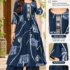 Heavy Rayon Printed A-Line Kurti with Plazo Set | Handwork Mirror Neck Embroidery Co-Ord Set with Pocket (M to 5XL) - Image 2