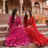 Jaipuri Bandhani Cotton Peplum Kurti with Flared Skirt & Malmal Dupatta Set | Traditional Gopi Dress Lehenga Suit
