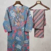 Jaipuri Bandhani & Floral Printed Cotton Kurta Pant Set for Women | 2-Pc Casual Co-Ord Set