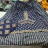Jaipuri Block Print Pure Cotton Kurta Skirt Set with Malmal Dupatta | Flared Gopi Dress Party Wear 3-Piece Suit - Image 8