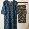 Jaipuri Discharge Print Pure Cotton Kurti Pant Set with Pocket – 2-Piece Straight Kurta & Miyani Pant Set for Women (Sizes S to 4XL) - Image 11