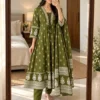 Jaipuri Printed Cotton 60-60 Anarkali Kurta Pant Dupatta Set (M-3XL)