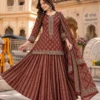 Jaipuri Printed Pure Cotton Kurti Skirt Set with Malmal Dupatta - Image 3