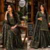 Jaipuri Printed Pure Cotton Kurti with Flared Skirt & Malmal Dupatta Set | Designer Gopi Dress (Sizes M to 3XL)
