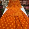 Jaipuri Pure Cotton Gopi Dress Kurti Skirt Set with Dupatta - Image 4
