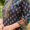 Jaipuri Pure Cotton Kurti Sharara Set with Malmal Dupatta - Image 3