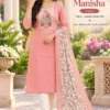 Jamdani Butti Silk Straight Kurti Pant Set with Floral Print Dupatta (3-Piece Set with Lining) - Image 3