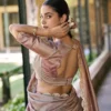 Kalamkari Print Dola Silk Lehenga Choli with Embroidered Vichitra Silk Blouse & Dupatta Unstitched - Image 6