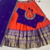 Kanjiveram Silk Lehenga with Stitched Maggam Work Blouse - Image 18