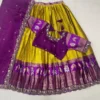 Kanjiveram Silk Lehenga with Stitched Maggam Work Blouse - Image 20