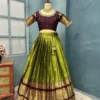 Kanjiveram Silk Lehenga with Stitched Maggam Work Blouse - Image 31