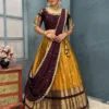 Kanjiveram Silk Lehenga with Stitched Maggam Work Blouse - Image 32
