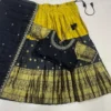 Kanjiveram Silk Lehenga with Stitched Maggam Work Blouse - Image 8