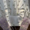 Lavender & Off-White Ombre Georgette Anarkali Suit Set with Sequins Embroidery & Dupatta – 3-Piece Festive Stitched Anarkali - Image 10