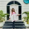Lucknowi Chikankari Hand Embroidered Rayon Short Kurti for Jeans | Peplum Frock Style Tunic Top (Sizes S to XXL) - Image 4