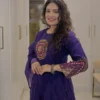 Mirror Work Cotton Kurti Pant Set with Dupatta | Yoke Embroidery Suit