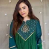 Mul Chanderi Handwork Anarkali Kurta Pant Set with Lace Border Dupatta (M to XXL) - Image 3