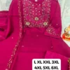 Parul Mull Chanderi Silk Hand Embroidered Kurta Pant Set with Scalloped Dupatta (Sizes M to 6XL) - Image 11
