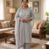 Plus Size Pure Cotton Kurta Pant with Dupatta Set (3XL to 6XL) | Women's Printed 3-Piece Daily & Office Wear Suit Set - Image 14
