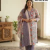 Plus Size Pure Cotton Kurta Pant with Dupatta Set (3XL to 6XL) | Women's Printed 3-Piece Daily & Office Wear Suit Set - Image 15