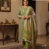 Plus Size Pure Cotton Kurta Pant with Dupatta Set (3XL to 6XL) | Women's Printed 3-Piece Daily & Office Wear Suit Set - Image 17