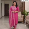Plus Size Pure Cotton Kurta Pant with Dupatta Set (3XL to 6XL) | Women's Printed 3-Piece Daily & Office Wear Suit Set - Image 2
